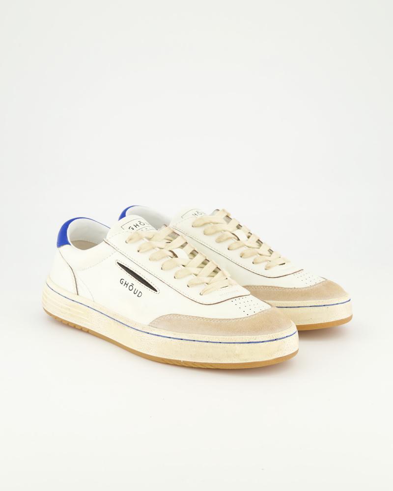 BASKET GHOUD  LIDO  LBLM  LS05 LEATHER /SUEDE WHITE ROYAL