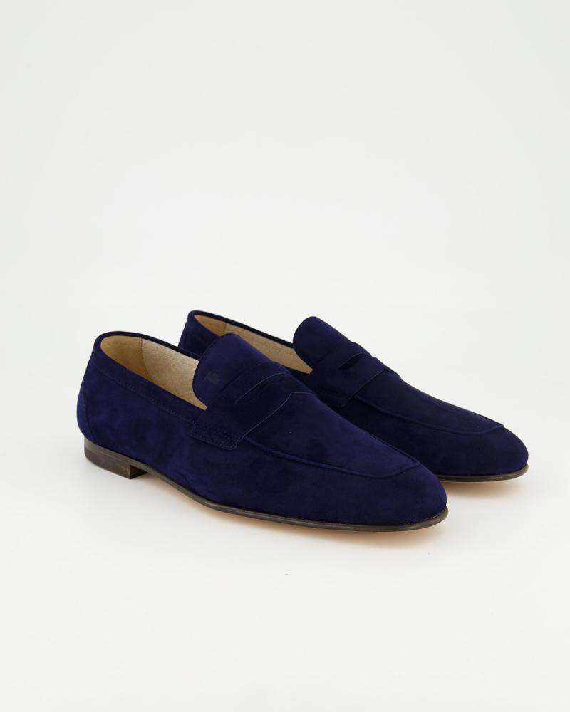 MOCASSIN TOD'S CUIR VELOURS MARINE