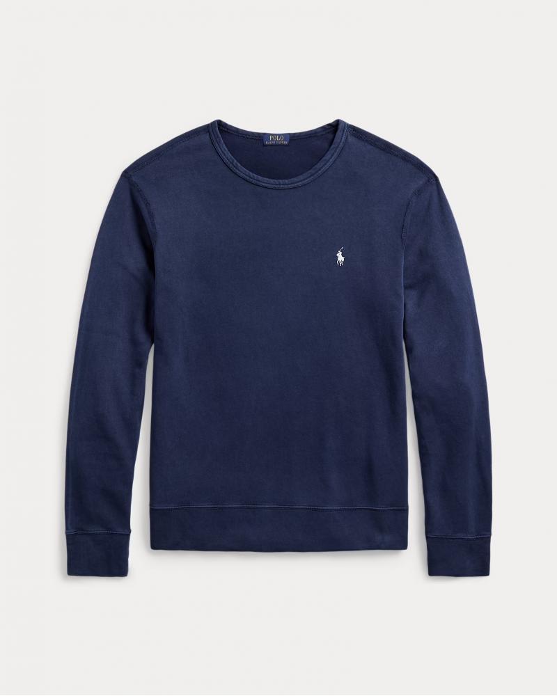 SWEAT COL ROND RALPH LAUREN  BLEU