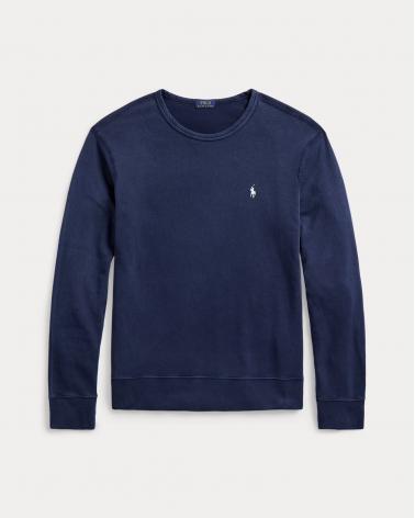 SWEAT COL ROND RALPH LAUREN  BLEU