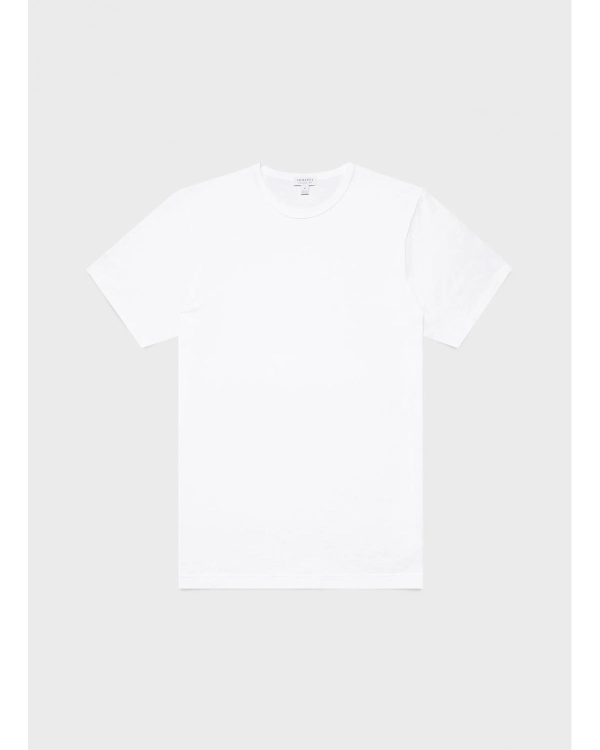 TEE SHIRT SUNSPEL SUPIMA COTON BLANC