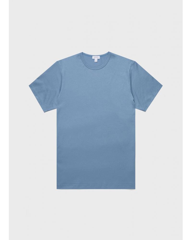 TEE SHIRT SUNSPEL SUPIMA COTON BLEU