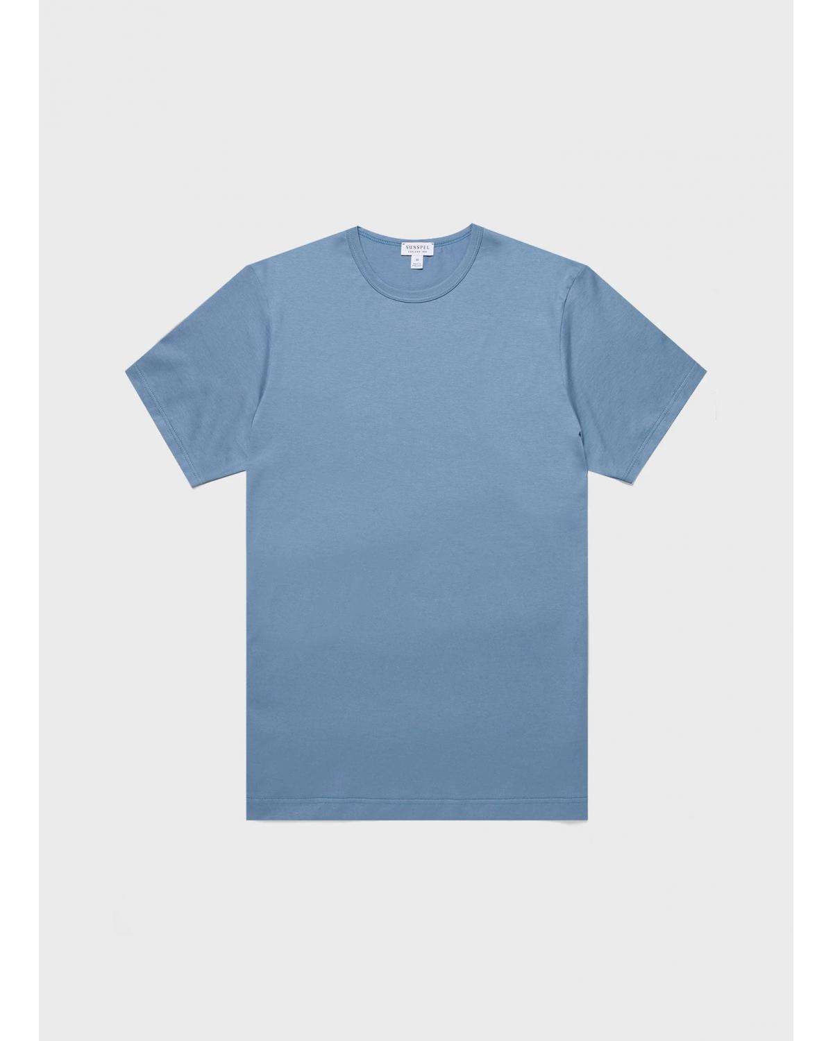 TEE SHIRT SUNSPEL SUPIMA COTON BLEU