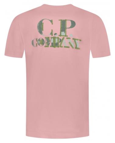 TEE SHIRT CP COMPANY TS LOGO 148 520 ROSE