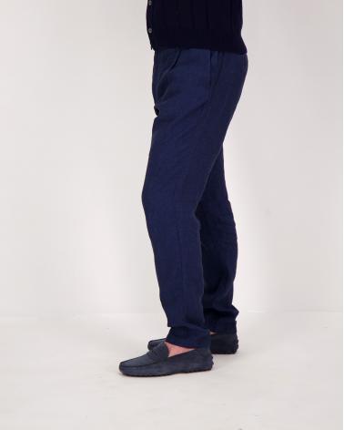 PANTALON CRUNA MITTE MARINE LIN 