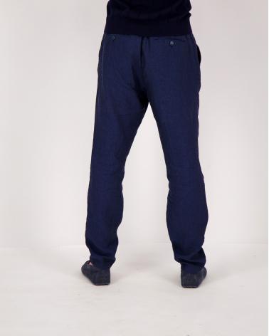 PANTALON CRUNA MITTE MARINE LIN 