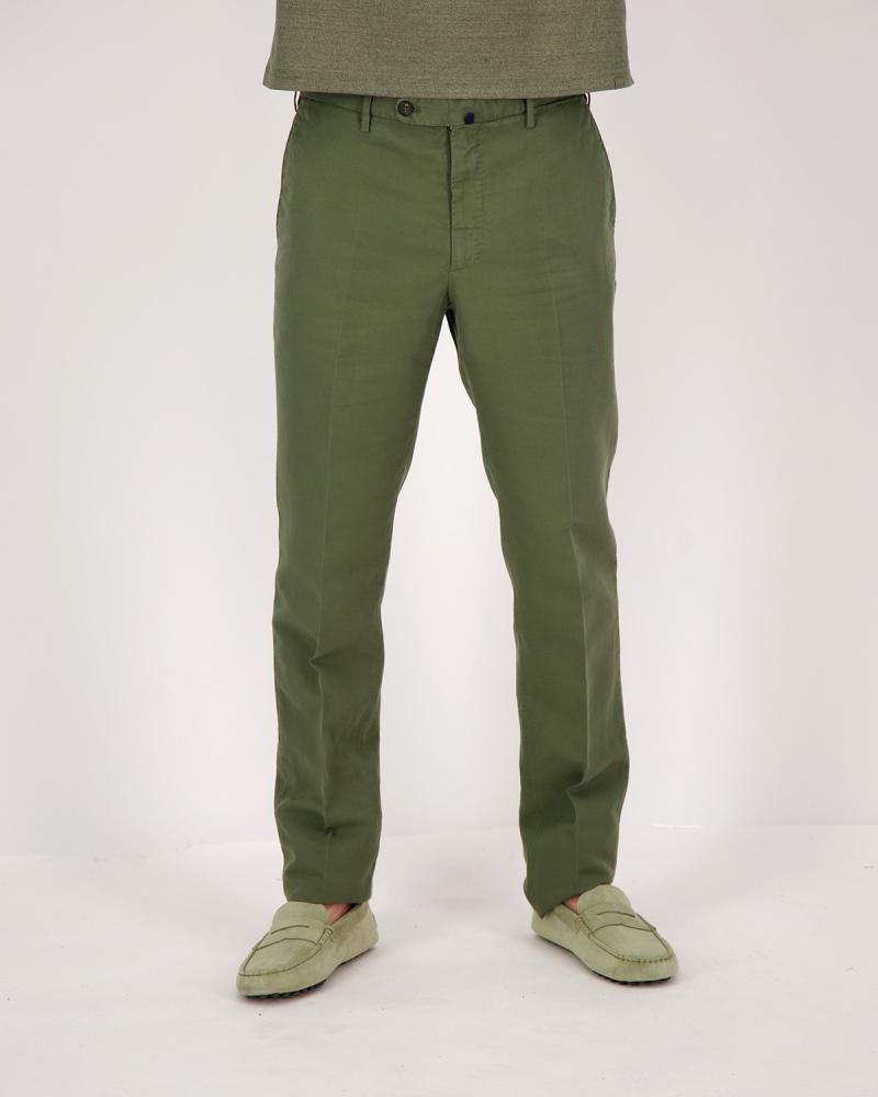 PANTALON INCOTEX REGULAR FIT VERT