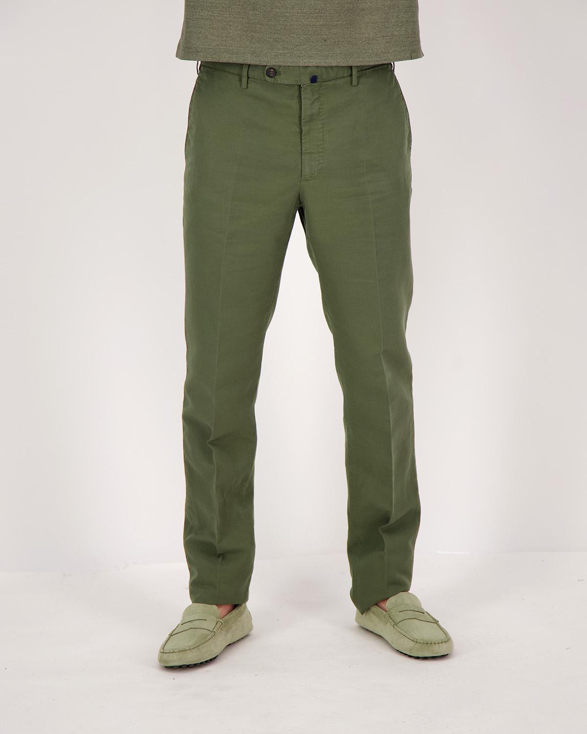 PANTALON INCOTEX REGULAR FIT VERT