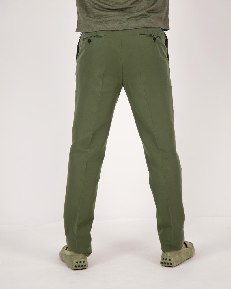 PANTALON INCOTEX REGULAR FIT VERT