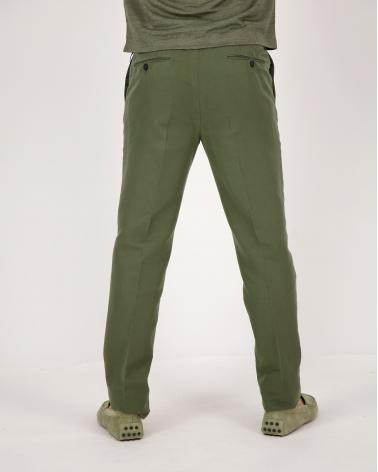 PANTALON INCOTEX REGULAR FIT VERT