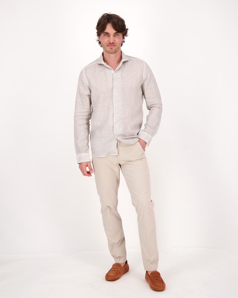 CHEMISE GRAN SASO LIN GRIS CLAIR