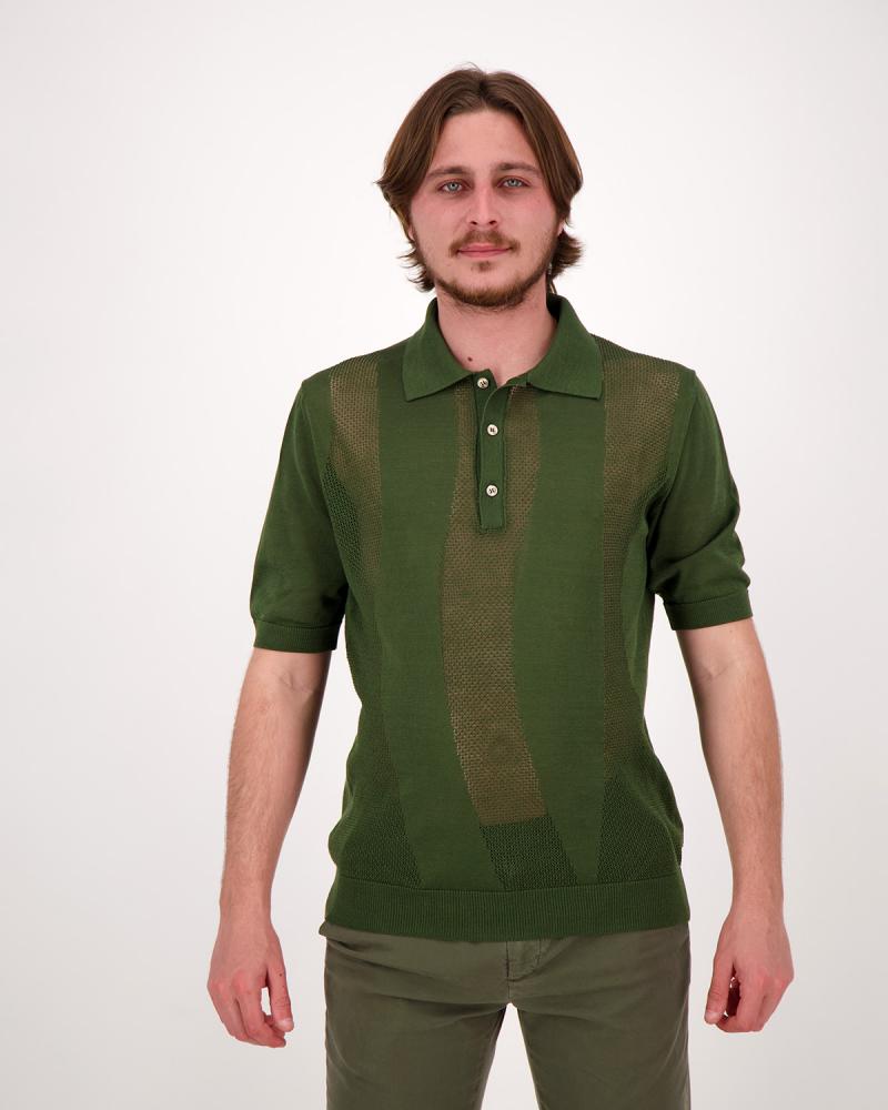 POLO TAGLIATORE MC ZAYD VERT