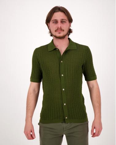 CHEMISE TAGLIATORE MANCHES COURTES  VERT