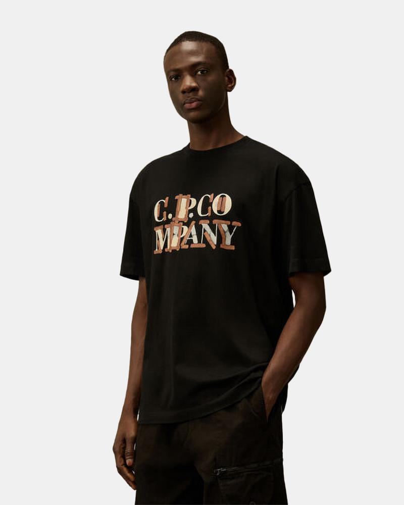 TEE SHIRT CP COMPANY TS145  999 NOIR