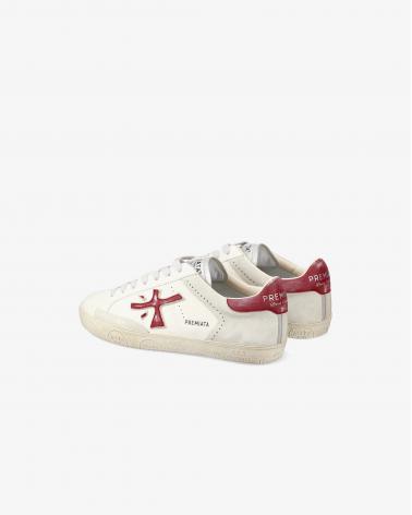 SNEAKERS PREMIATA STEVEN 6970 BLANC/ROUGE