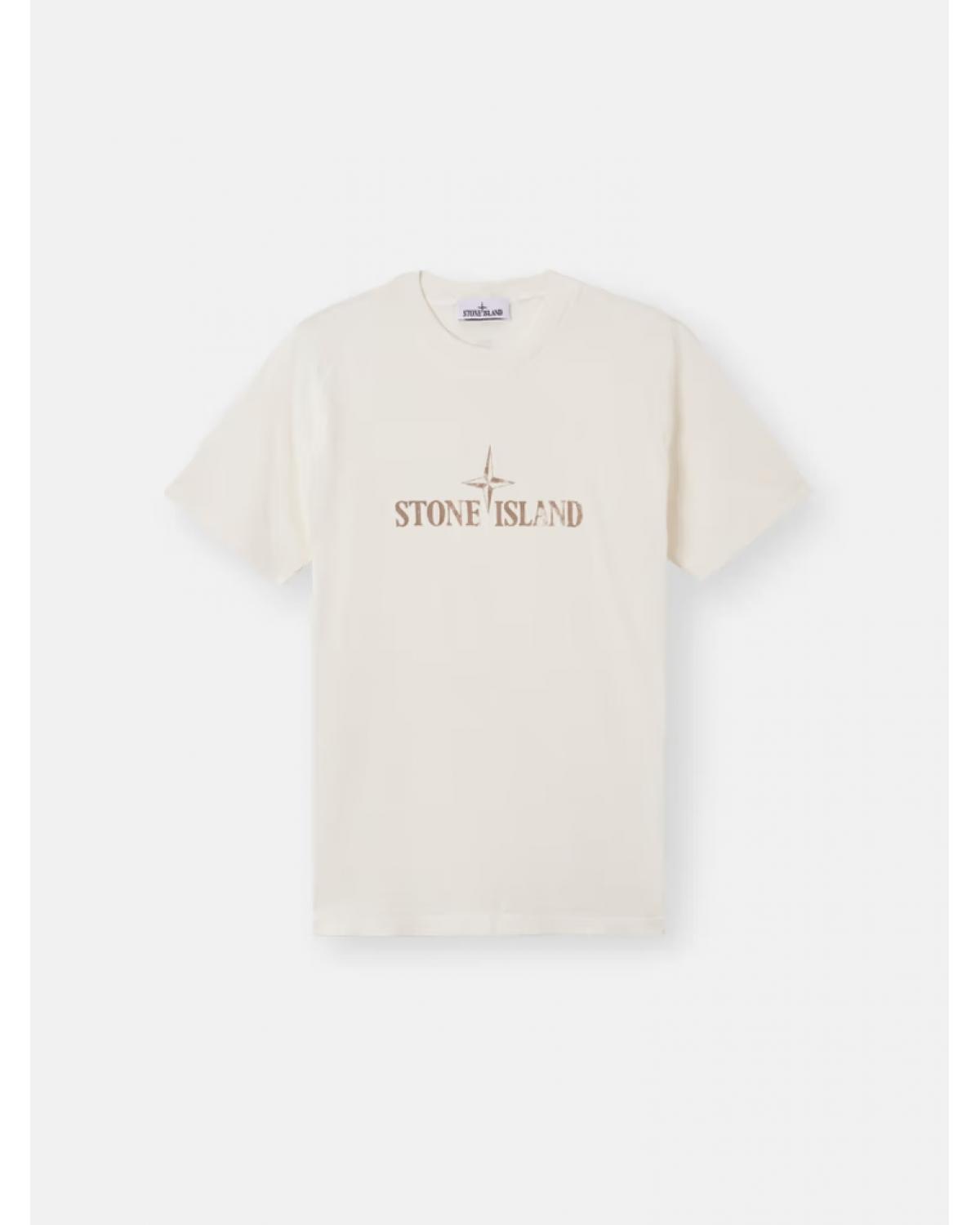 TEE SHIRT STONE ISLAND 2100020 S081 0093 IVOIRE