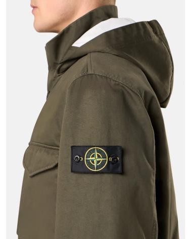 JACKET STONE ISLAND RASO GOMMATO 4100064 0054  VERT MILITAIRE