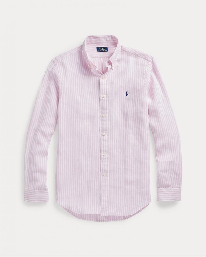 CHEMISE RALPH LAUREN LIN RAYÉE ROSE