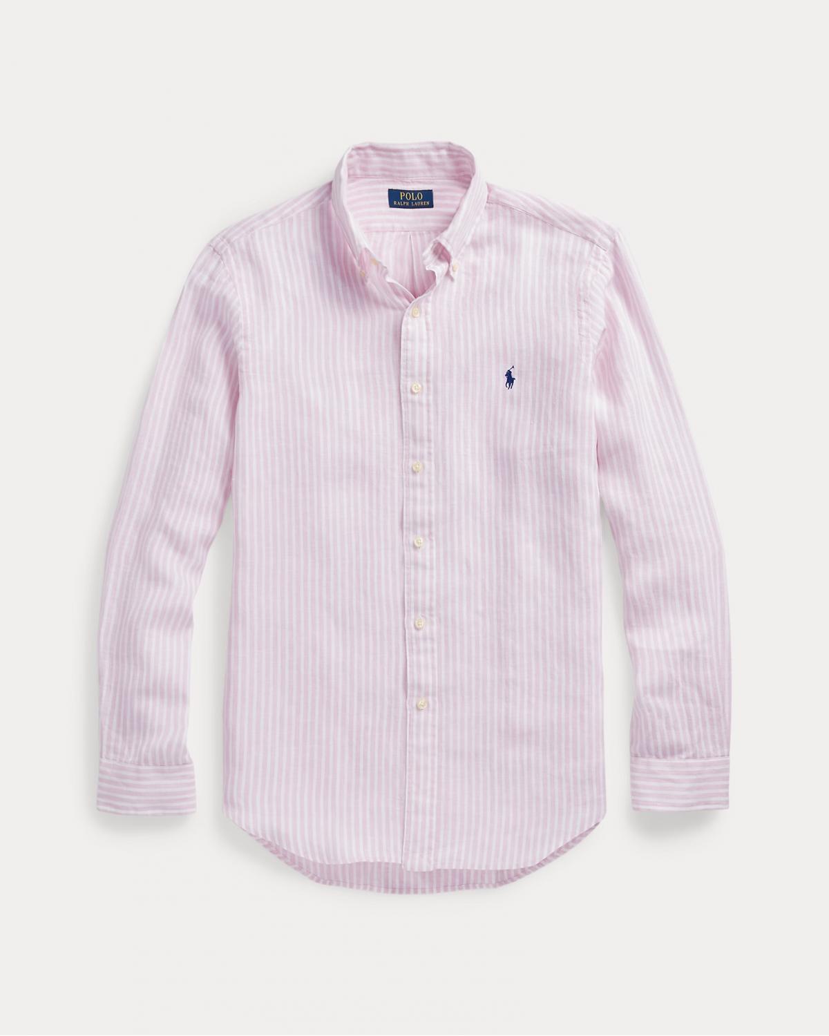 CHEMISE RALPH LAUREN LIN RAYÉE ROSE