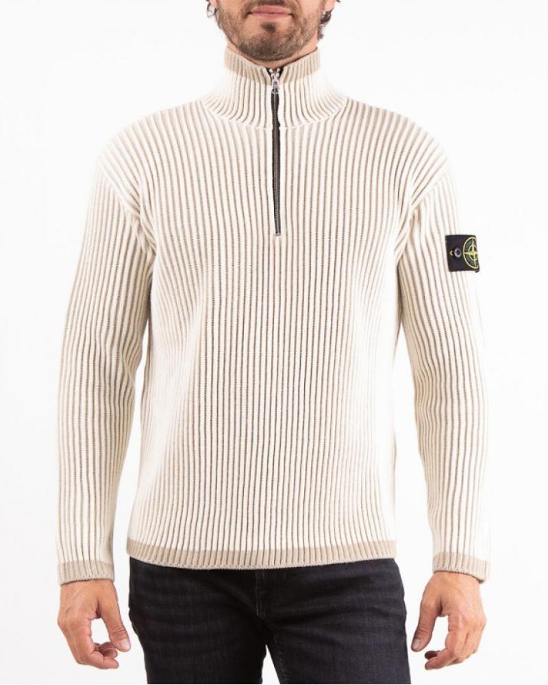 PULL ZIP VANISÉ 516C1 0099 NATUREL