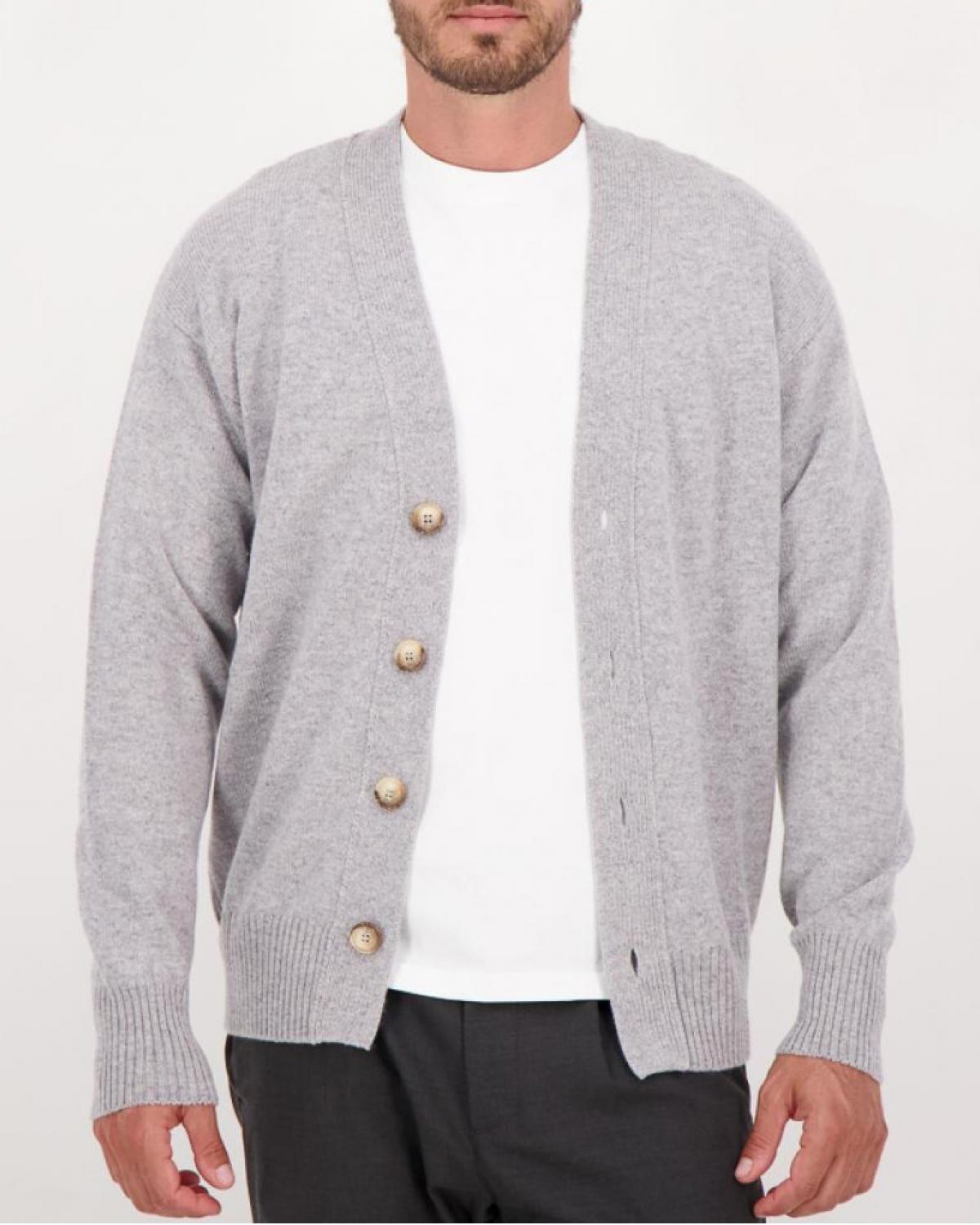 CARDIGAN GRAN SASSO GRIS CLAIR