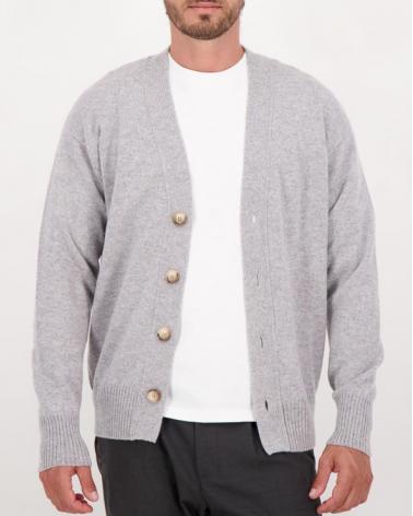 CARDIGAN GRAN SASSO GRIS CLAIR