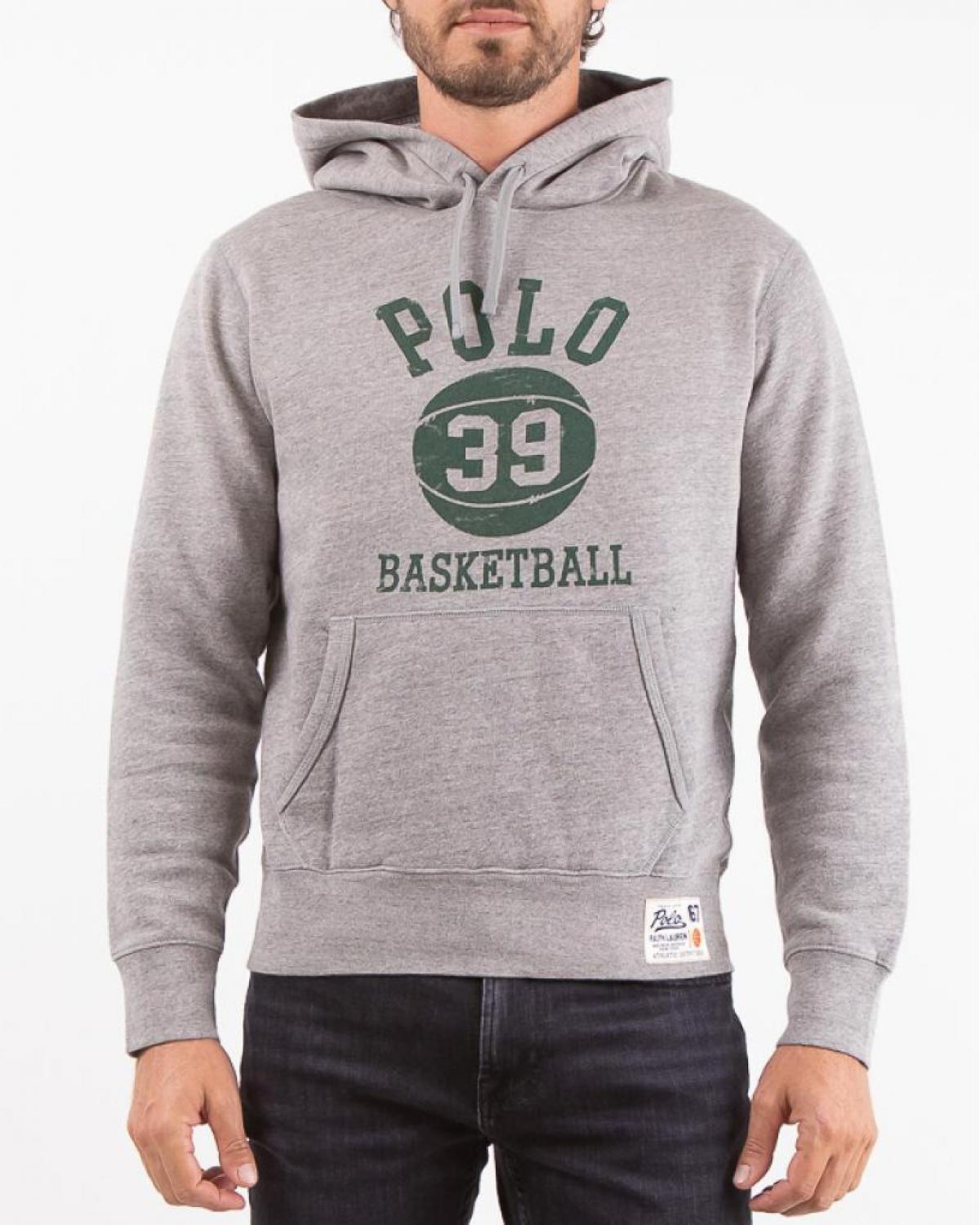 SWEAT HOODIE RALPH LAUREN GRIS