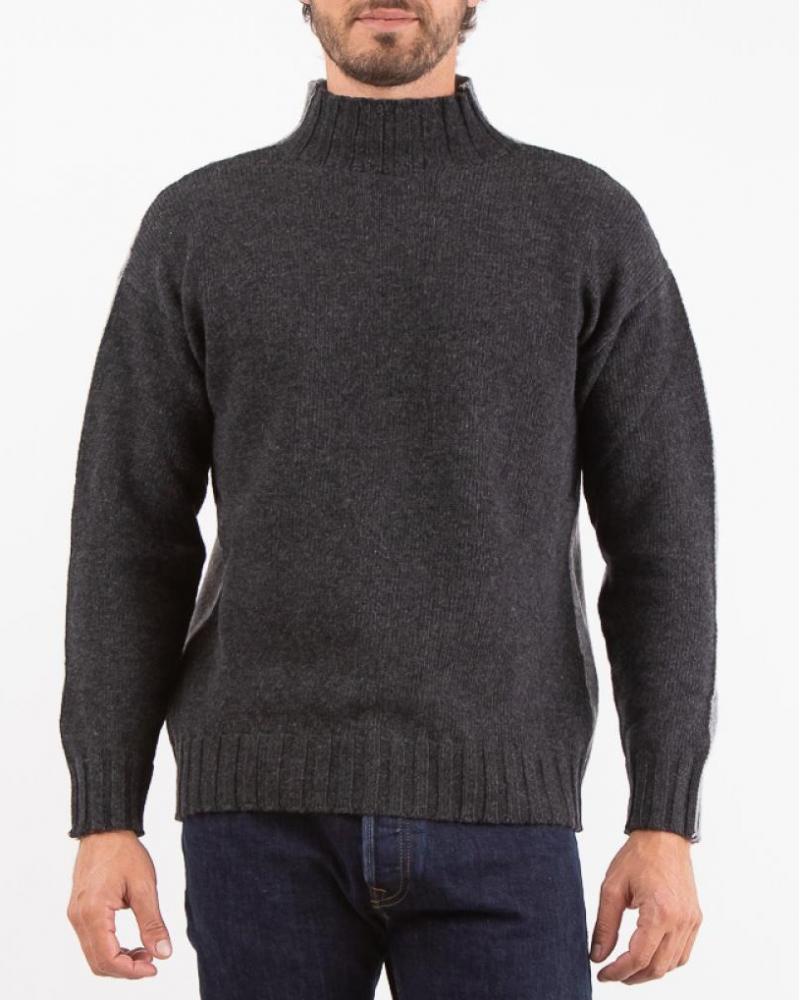 PULL TAGLIATORE BICOLORE/ANTRACITE/FRIS CLAIR
