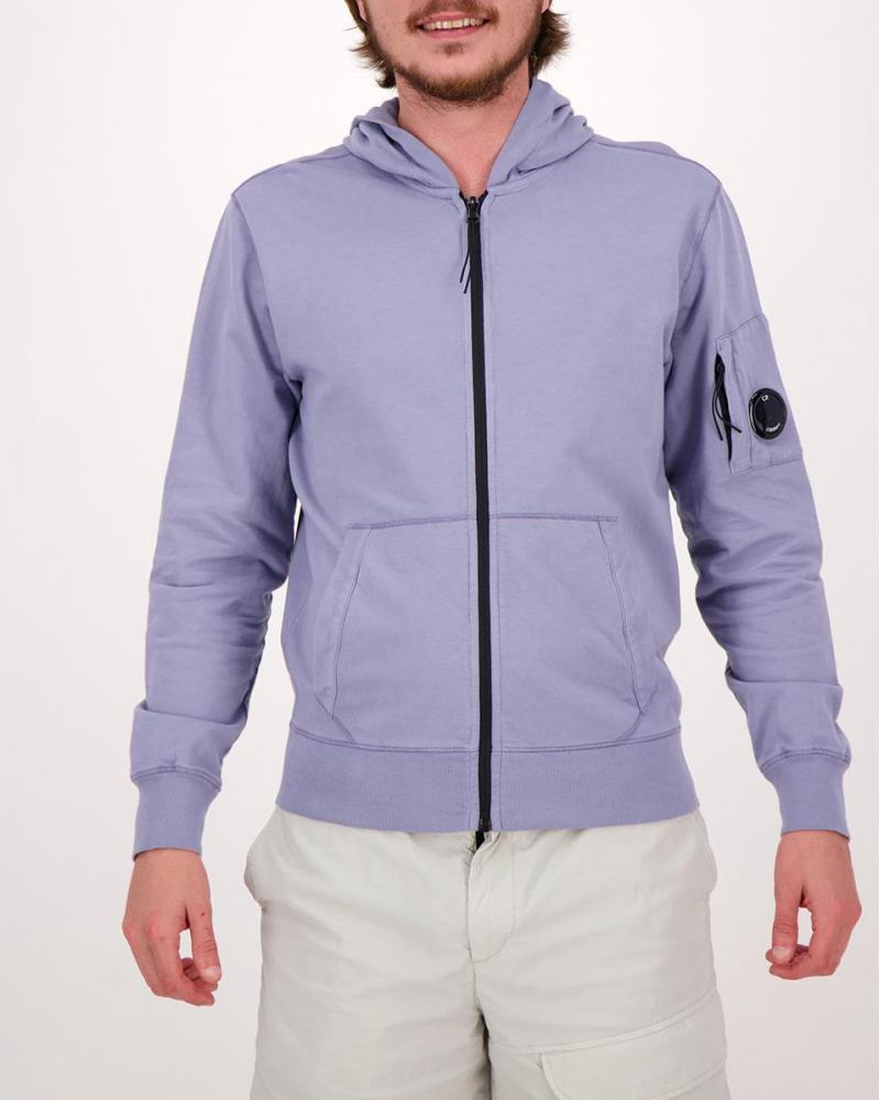SWEAT CP COMPANY LIGHT ZIP HOODED SS057 774 LAVENDE