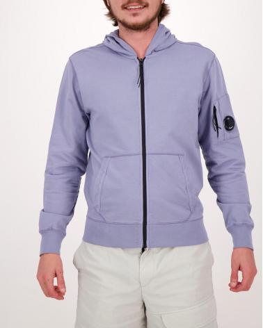 SWEAT CP COMPANY LIGHT ZIP HOODED SS057 774 LAVENDE