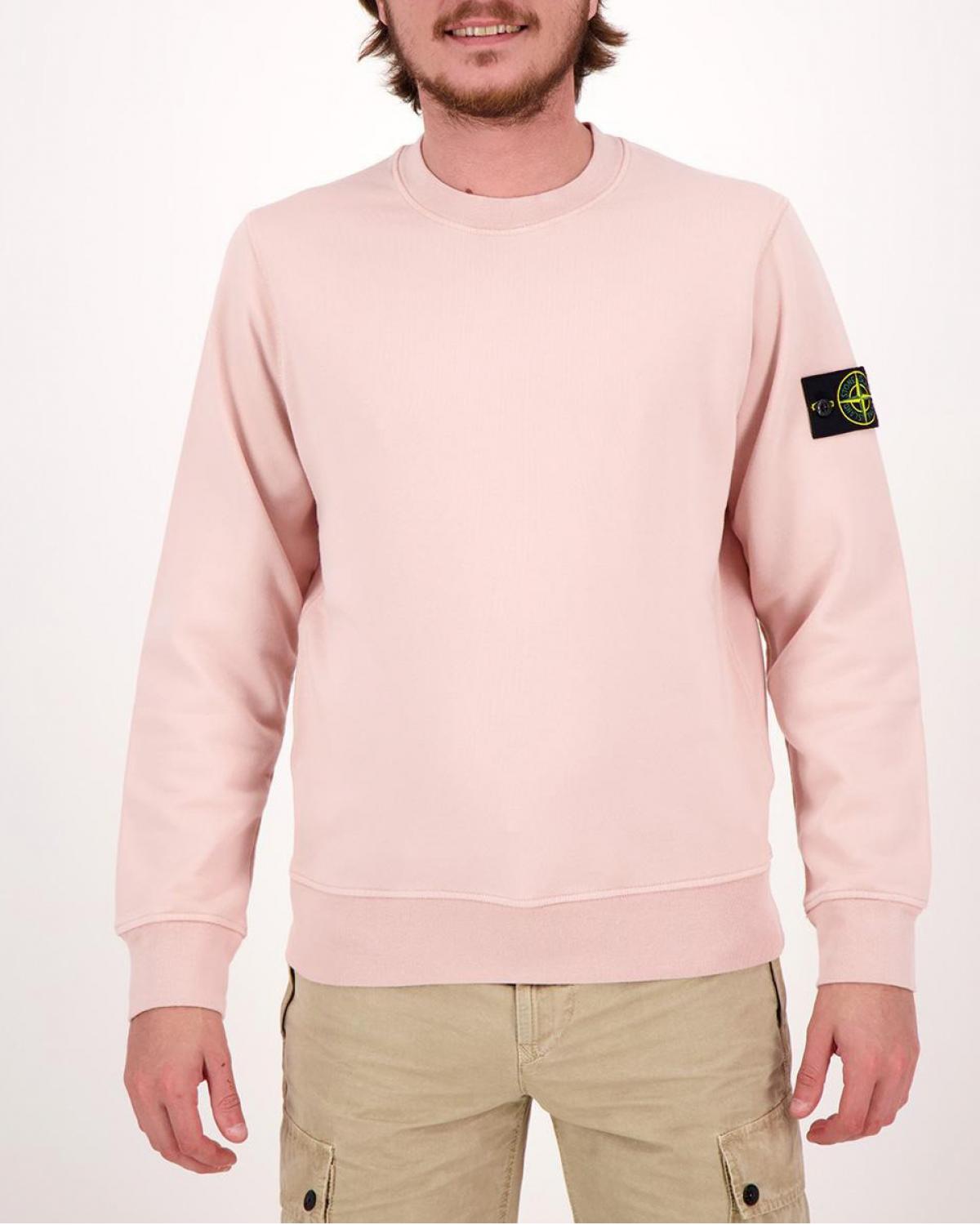 SWEAT STONE ISLAND COL ROND 56 44 51 0082 ROSE
