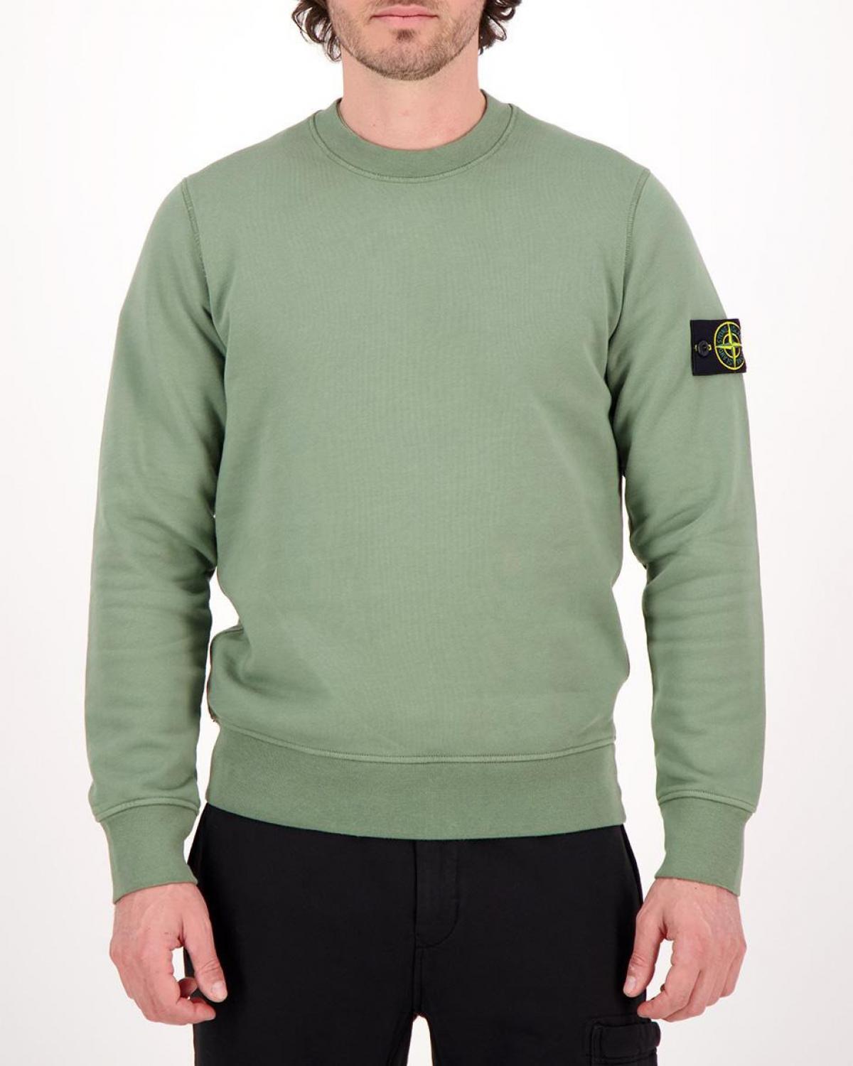 SWEAT STONE ISLAND COL ROND 56 44 51 0059 VERT 
