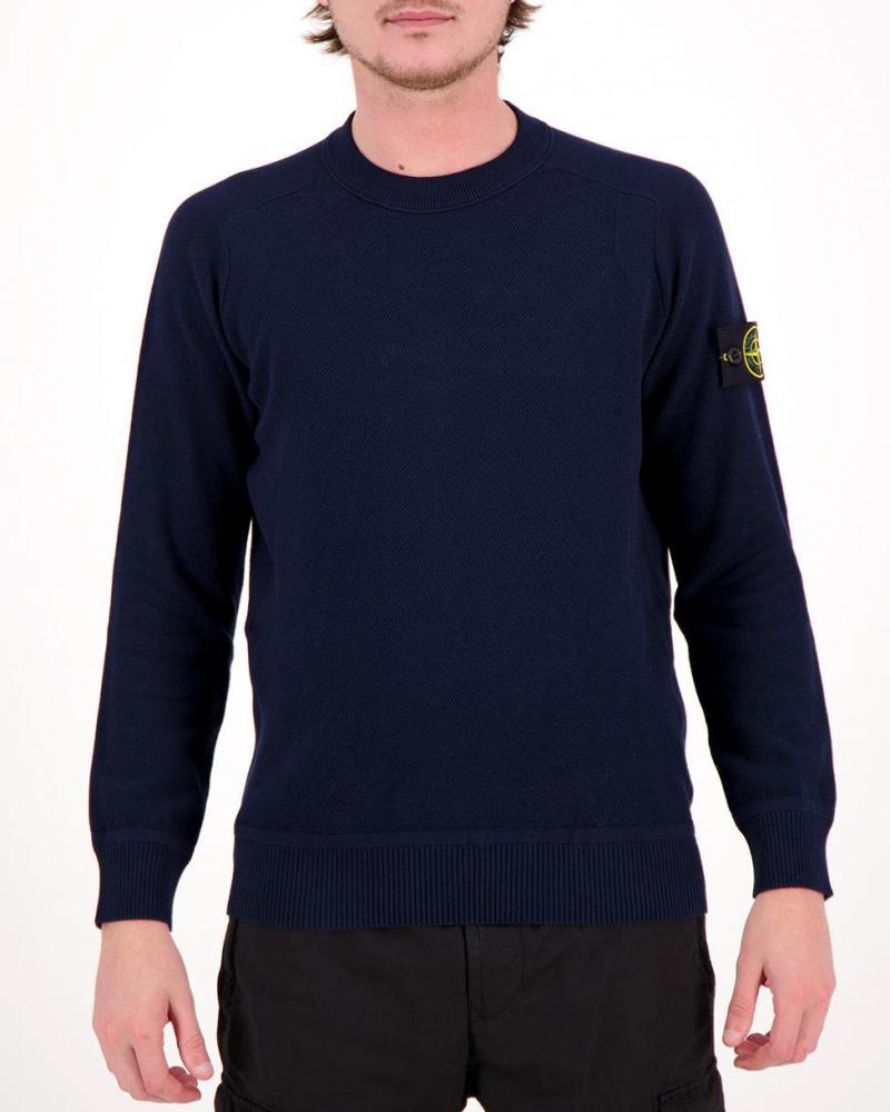 PULL STONE ISLAND COL ROND 5100036 B5 0020 MARINE