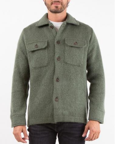 VESTE CHEMISE SUNHOUSE EN MOHAIR Kaki