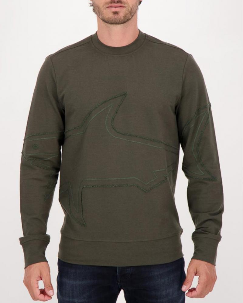 SWEAT PAUL &SHARK KAKI BRODE