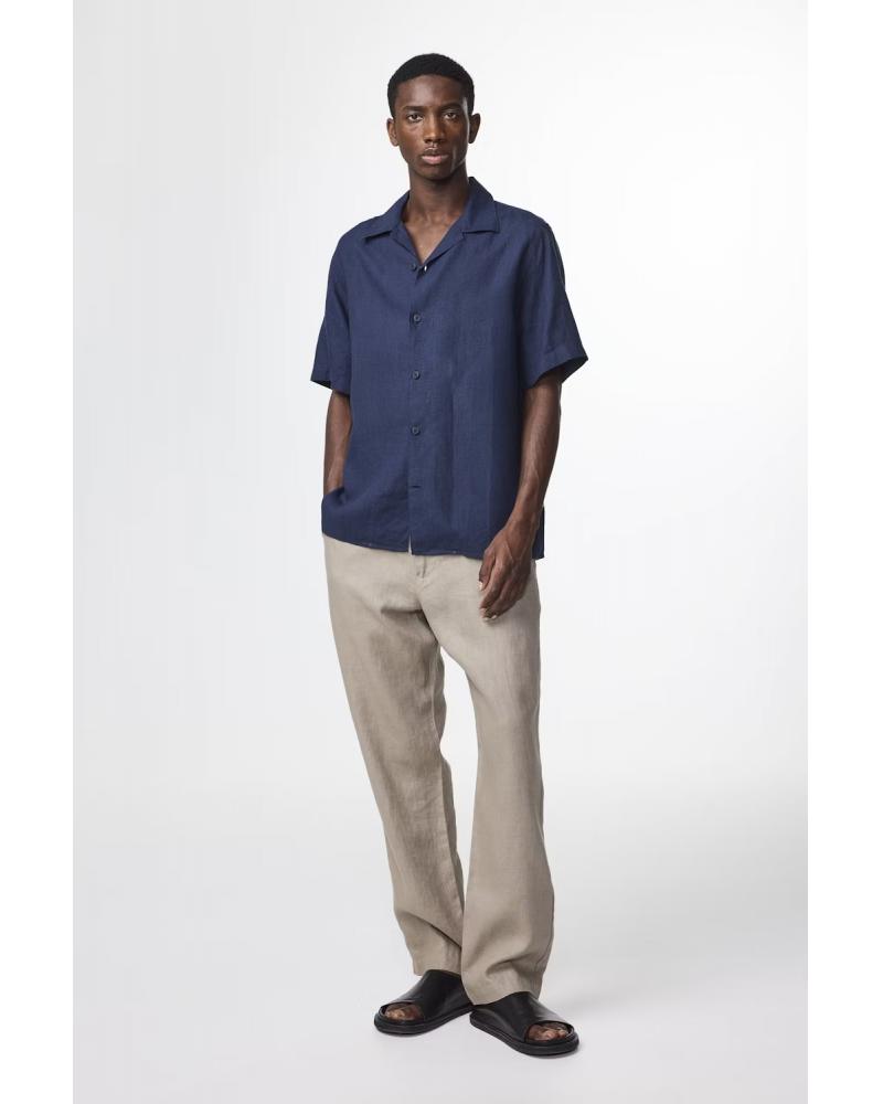 CHEMISE JULIO NN07 LIN MARINE