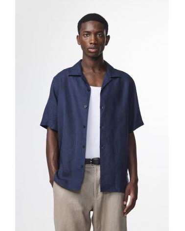 CHEMISE JULIO NN07 LIN MARINE