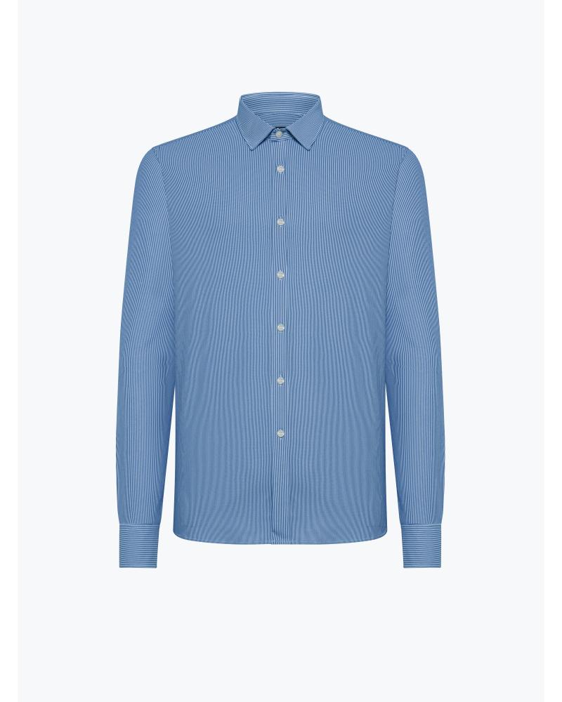 CHEMISE RRD JACQUARD BLEU