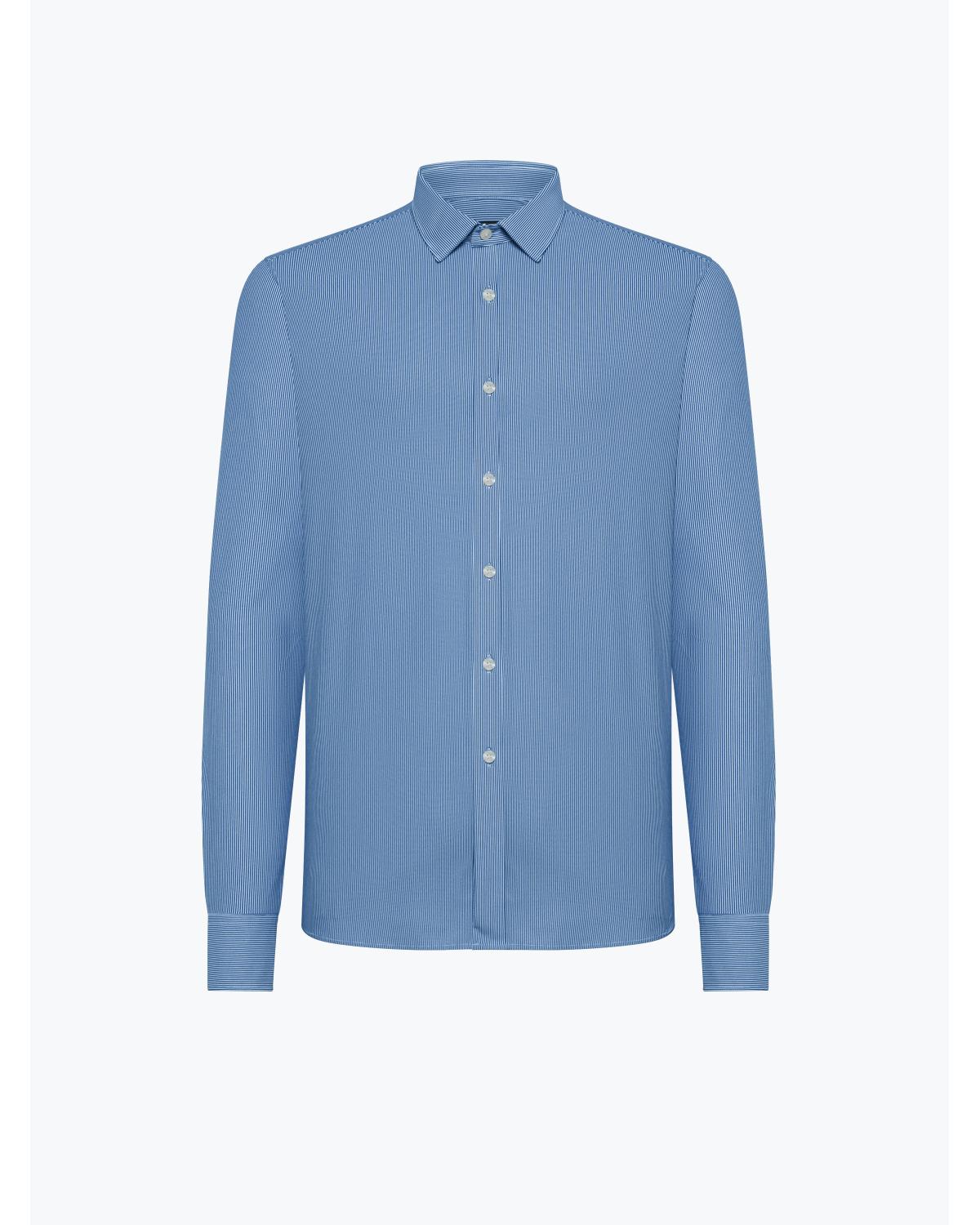 CHEMISE RRD JACQUARD BLEU