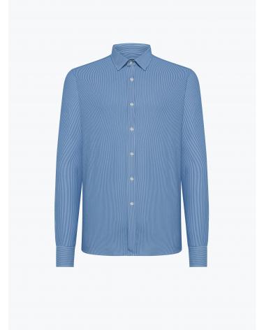 CHEMISE RRD JACQUARD BLEU