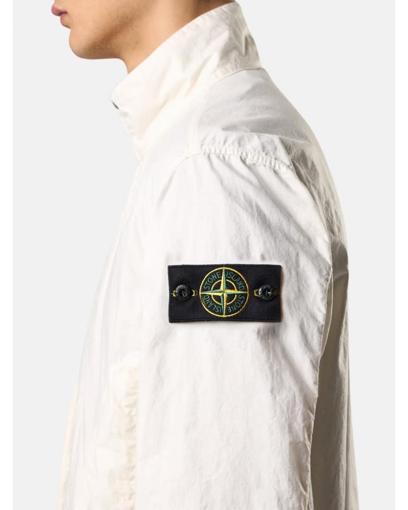 BLOUSON STONE ISLAND 4100067 0093 ORGANIC LOOK NYLON PANAMA-TC IVOIRE