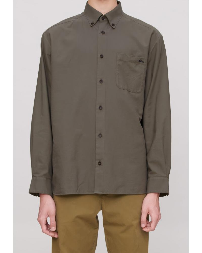 CHEMISE A.P.C. MATTEO COHAH-H12599 KAKI