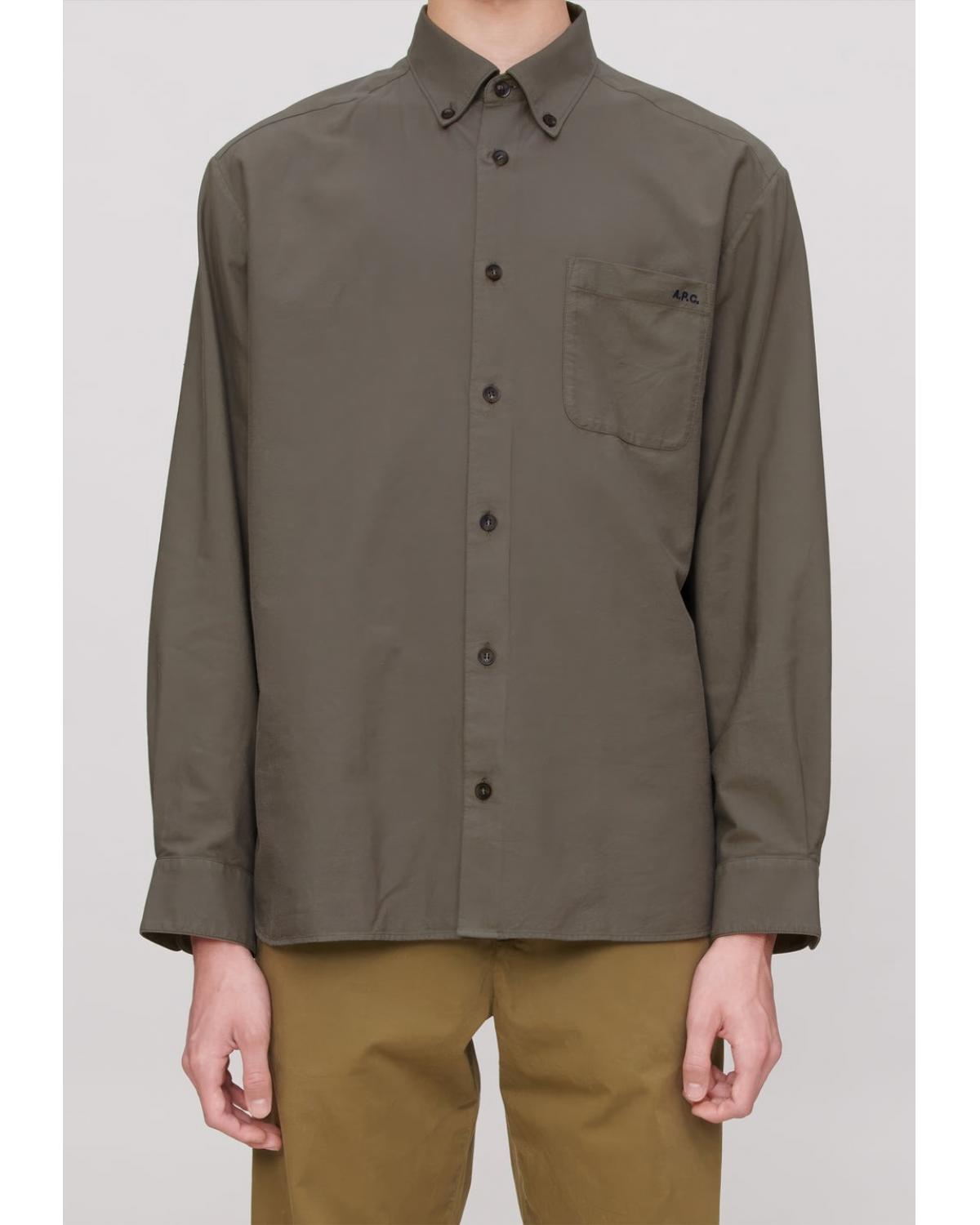 CHEMISE A.P.C. MATTEO COHAH-H12599 KAKI
