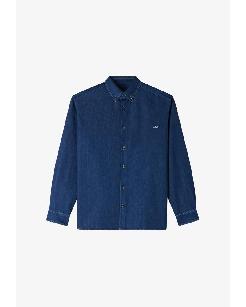 CHEMISE A.P.C. COHAL -H12586 MATHIAS INDIGO