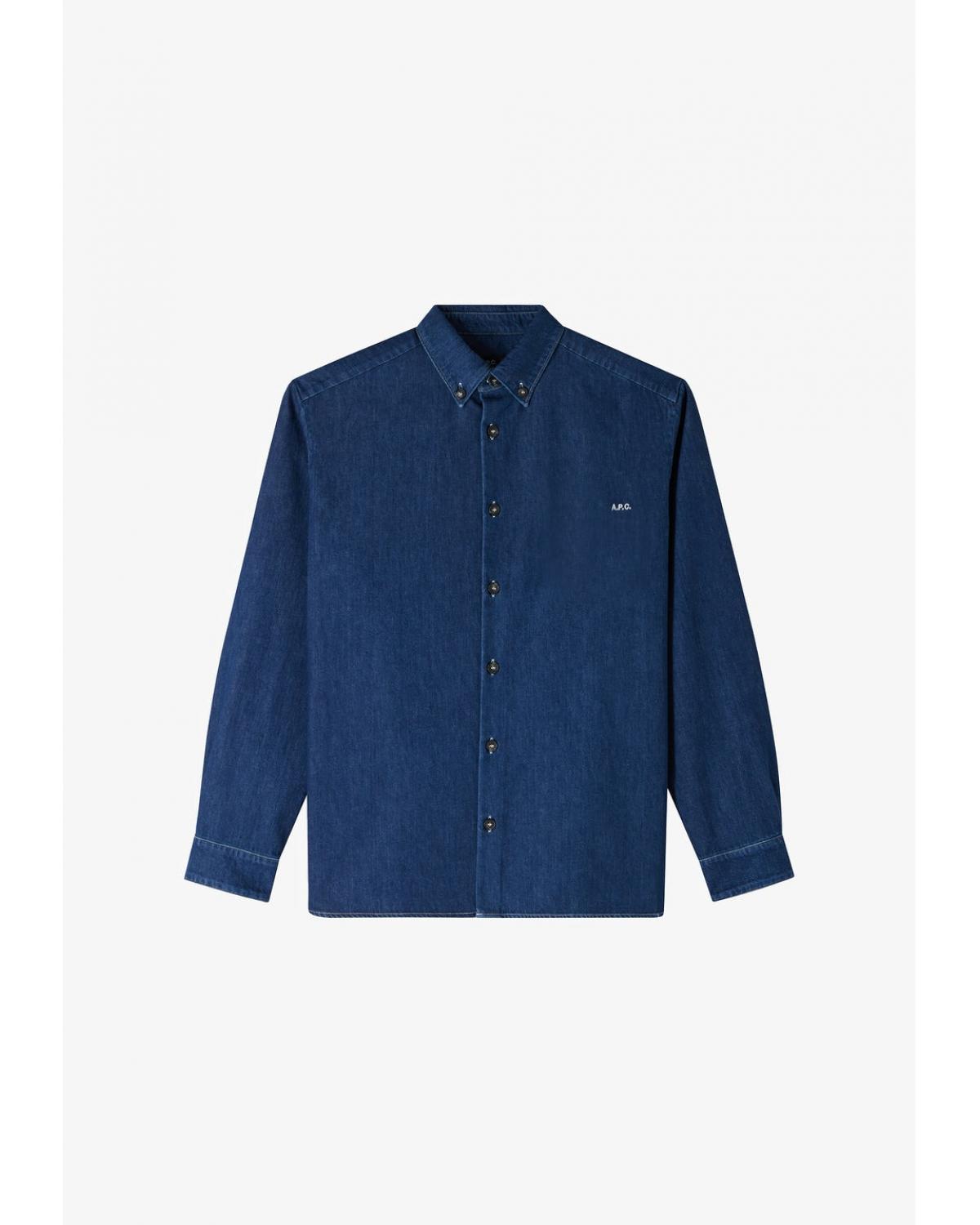CHEMISE A.P.C. COHAL -H12586 MATHIAS INDIGO