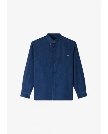 CHEMISE A.P.C. COHAL -H12586 MATHIAS INDIGO