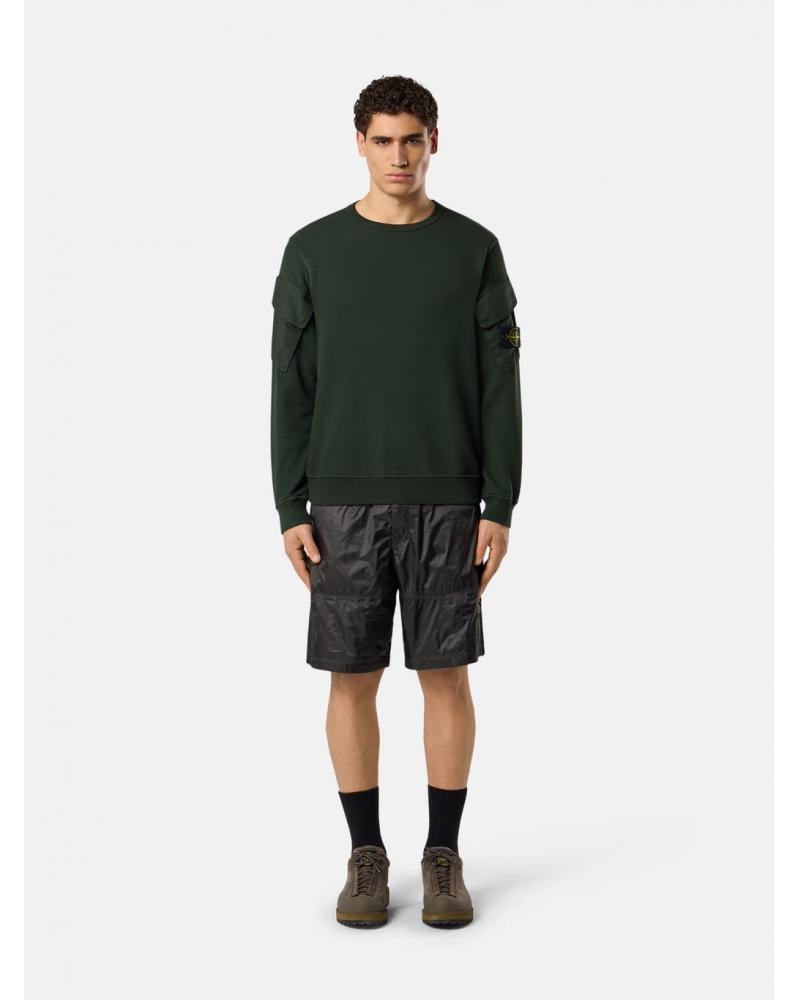 SWEAT STONE ISLAND  POCHE 6100008 005E  VERT