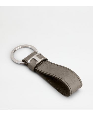 PORTE-CLEFS TOD'S CUIR GRIS