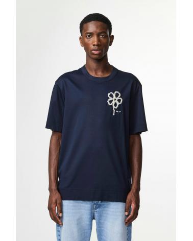TEE SHIRT PEDRO NN.07 BRODÉMarine