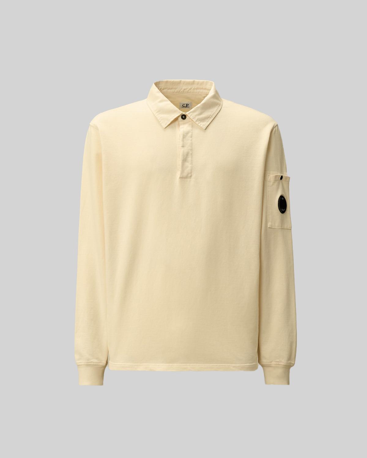 POLO SWEAT CP.COMPANY LIGHT SS100 402 IVOIRE
